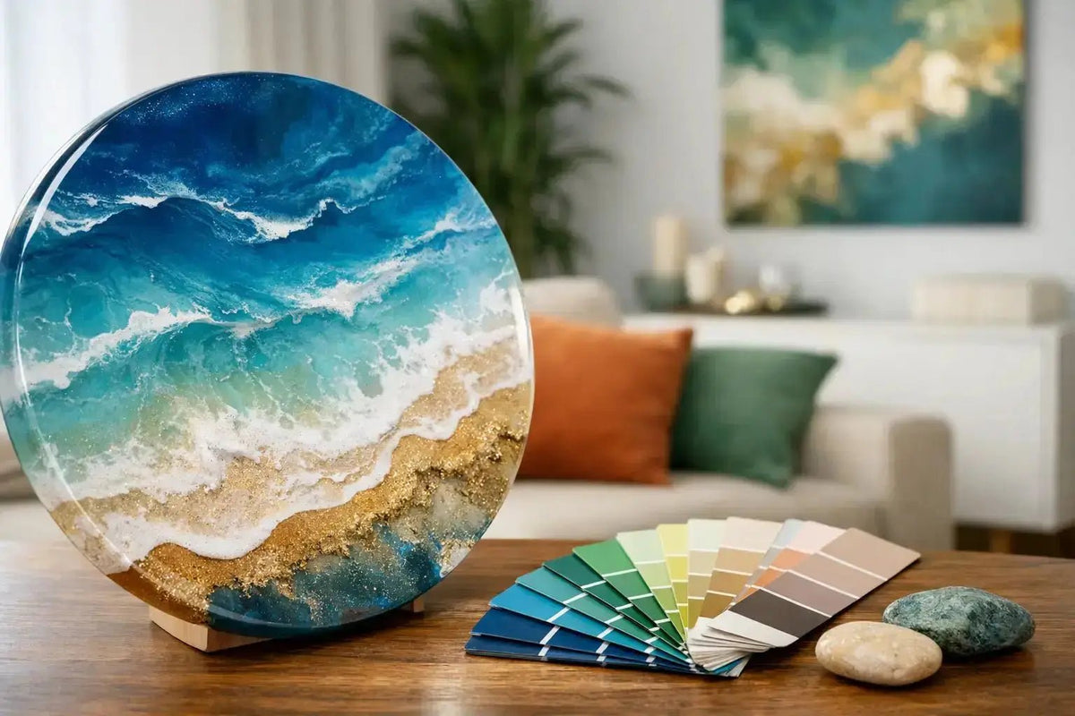 Can Custom Resin Art Match Your Room Colors?