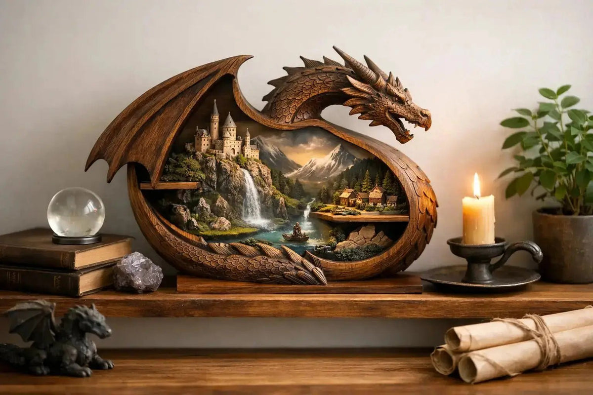 Handmade Dragon Shelf Decor That Tells a Story