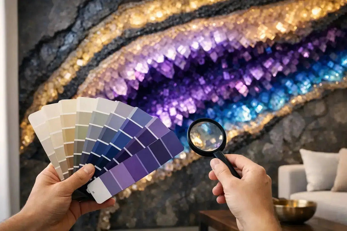 How to Choose Geode Wall Colors That Glow