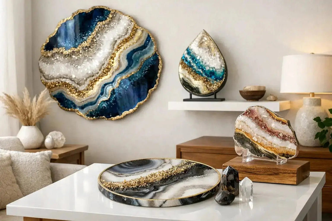 How to Display Resin Geode Art at Home