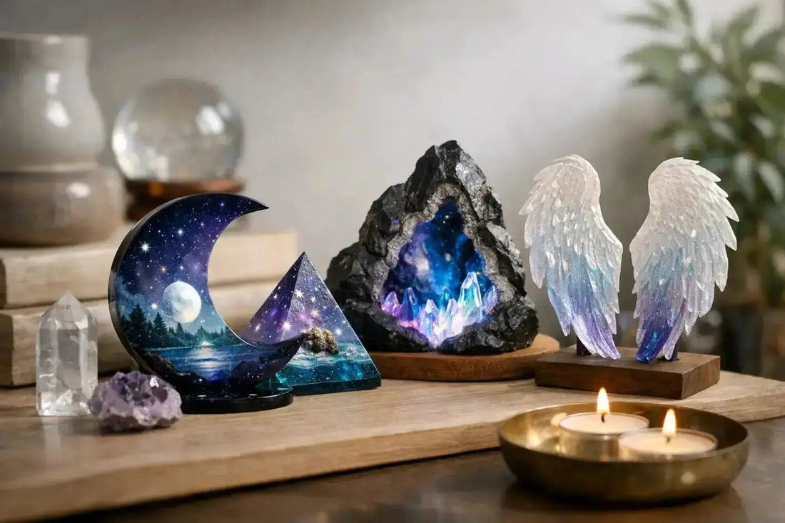 How to Style Resin Shelf Decor That Feels Magical