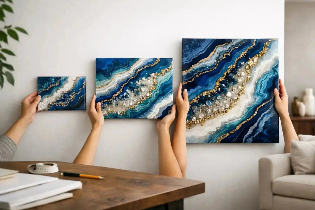 Resin Geode Painting Size Guide for Every Wall