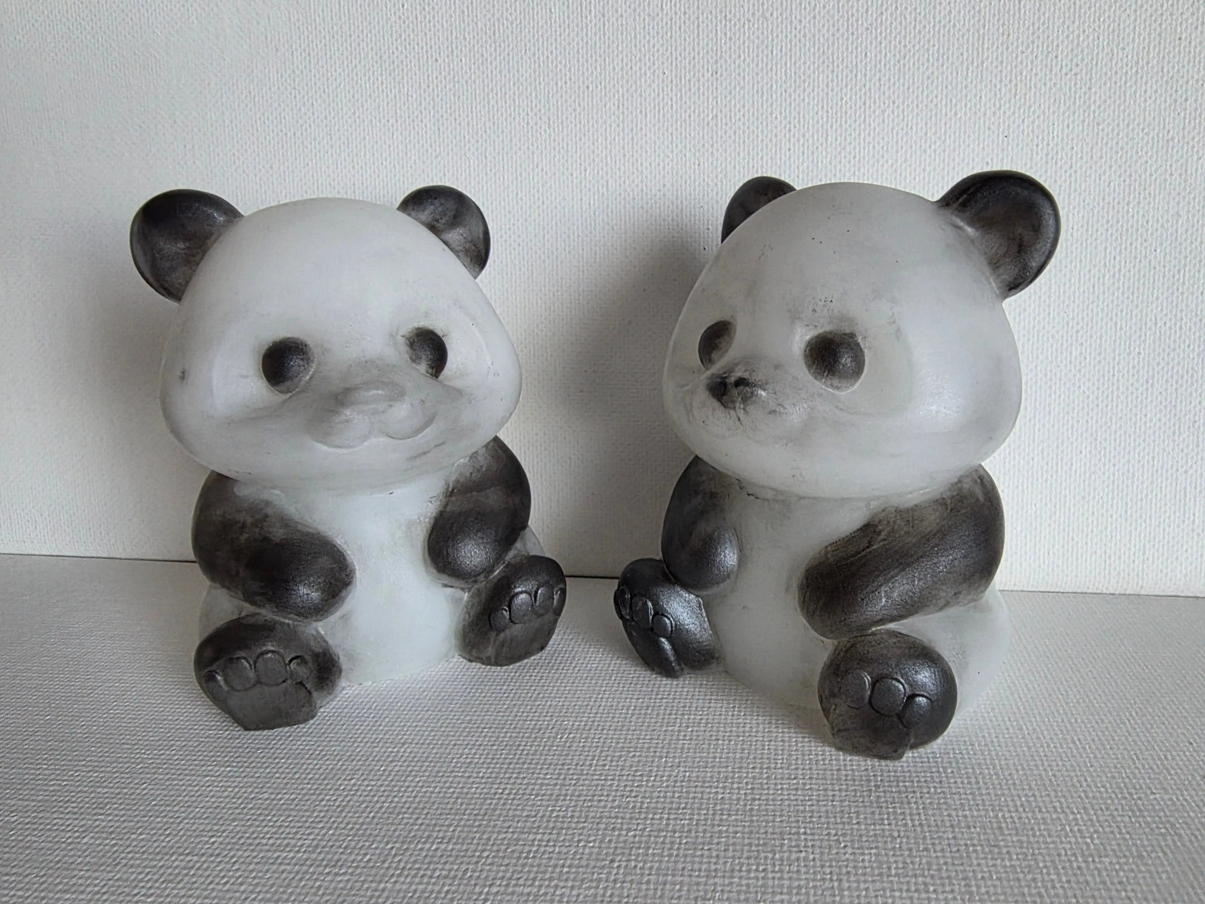 3" Panda Resin Figure Rider Enchanted Studio