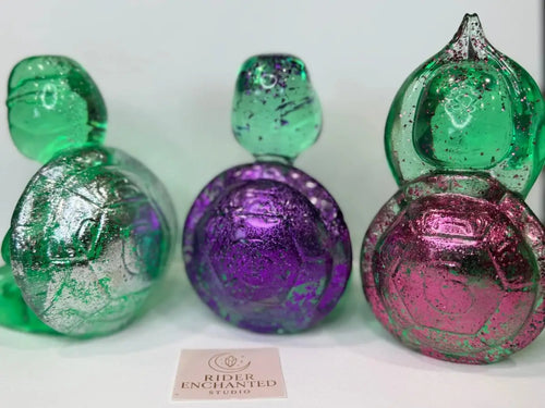 5-Inch Zen Turtle clear green – Your Tiny Master of Calm & Good Vibes Rider Enchanted Studio