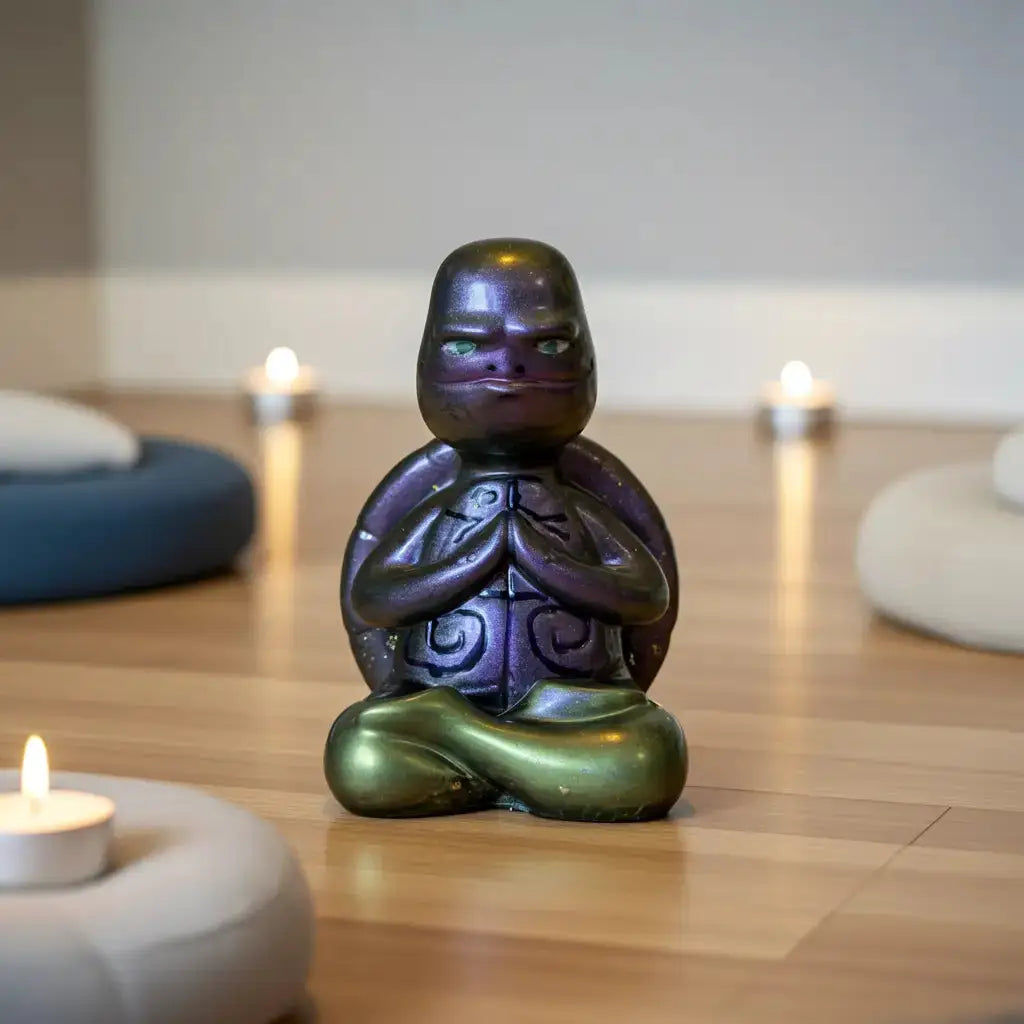 5-Inch Zen Turtle – Your Tiny Master of Calm & Good Vibes - Rider Enchanted Studio