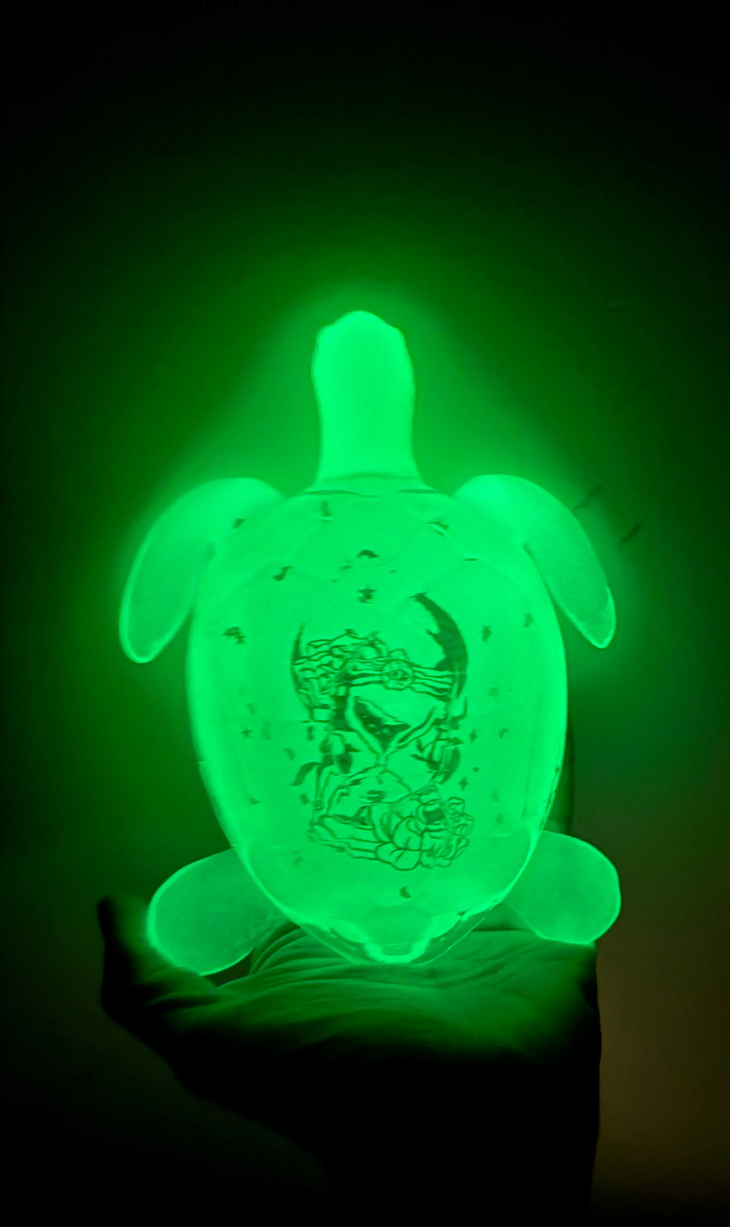 Resin Turtle – Ocean-Inspired Décor (Glow in the Dark) Rider Enchanted Studio