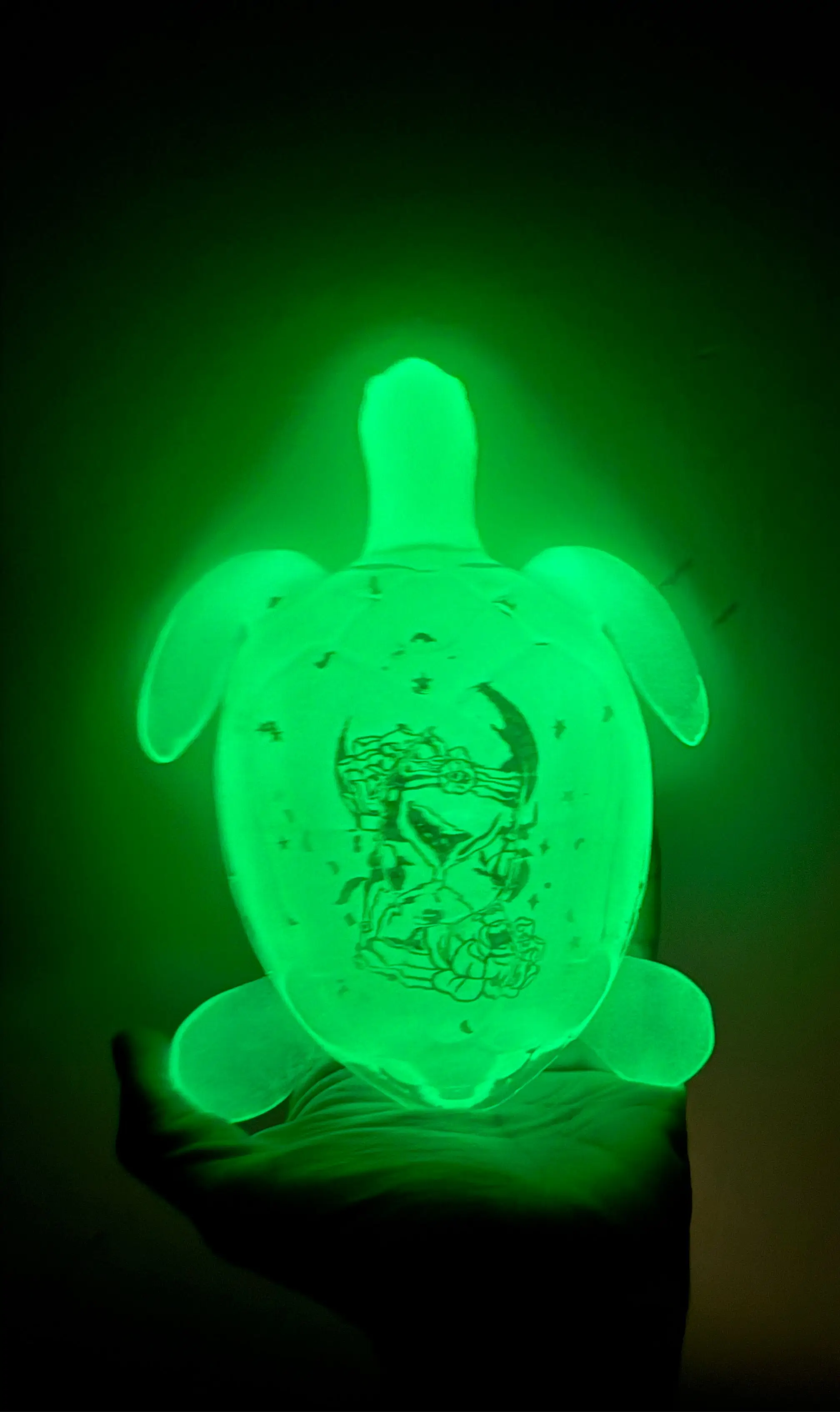 Resin Turtle – Ocean-Inspired Décor (Glow in the Dark) Rider Enchanted Studio