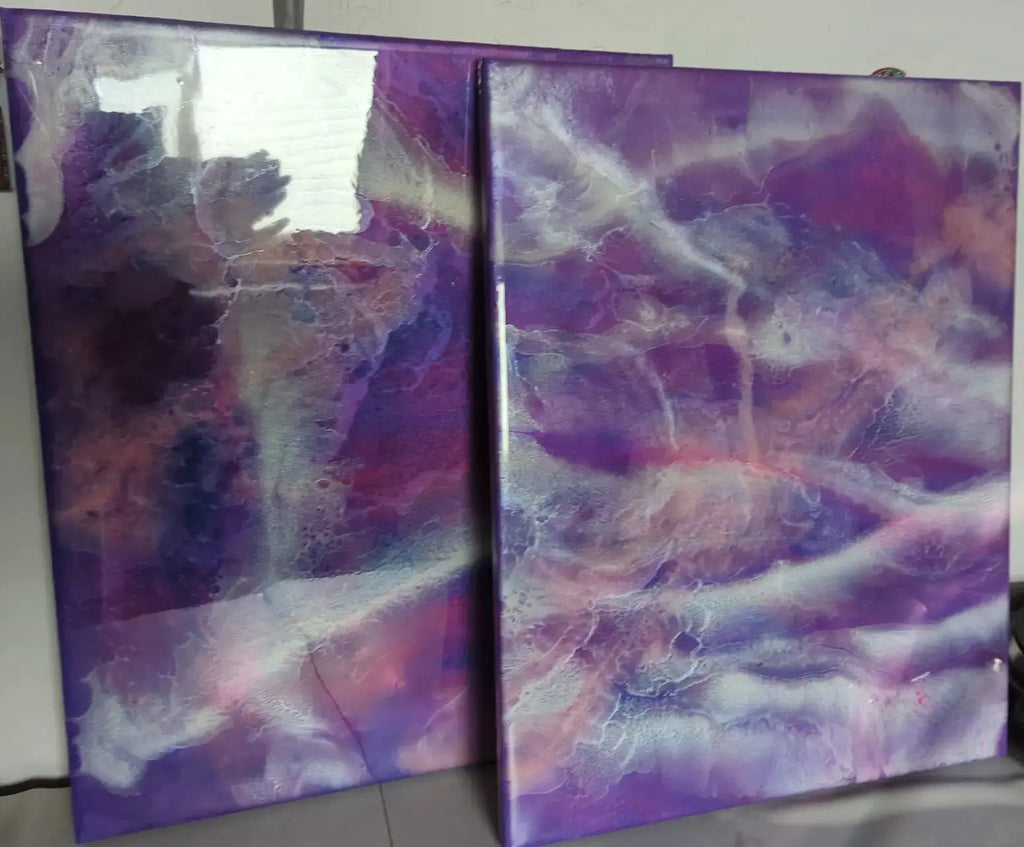 Custom Geode Resin Painting Rider Enchanted Studio