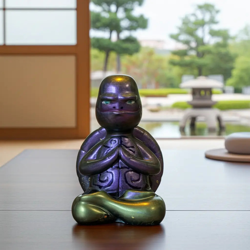 5-Inch Zen Turtle – Your Tiny Master of Calm & Good Vibes - Rider Enchanted Studio