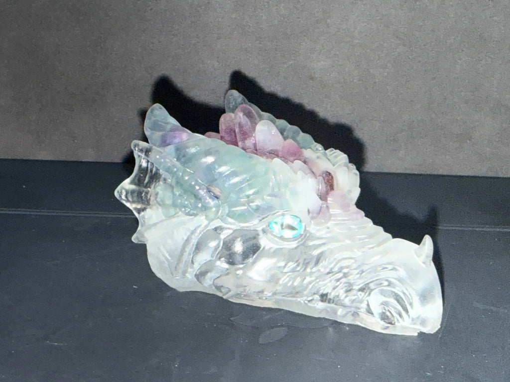 Resin Dragon Heads Rider Enchanted Studio