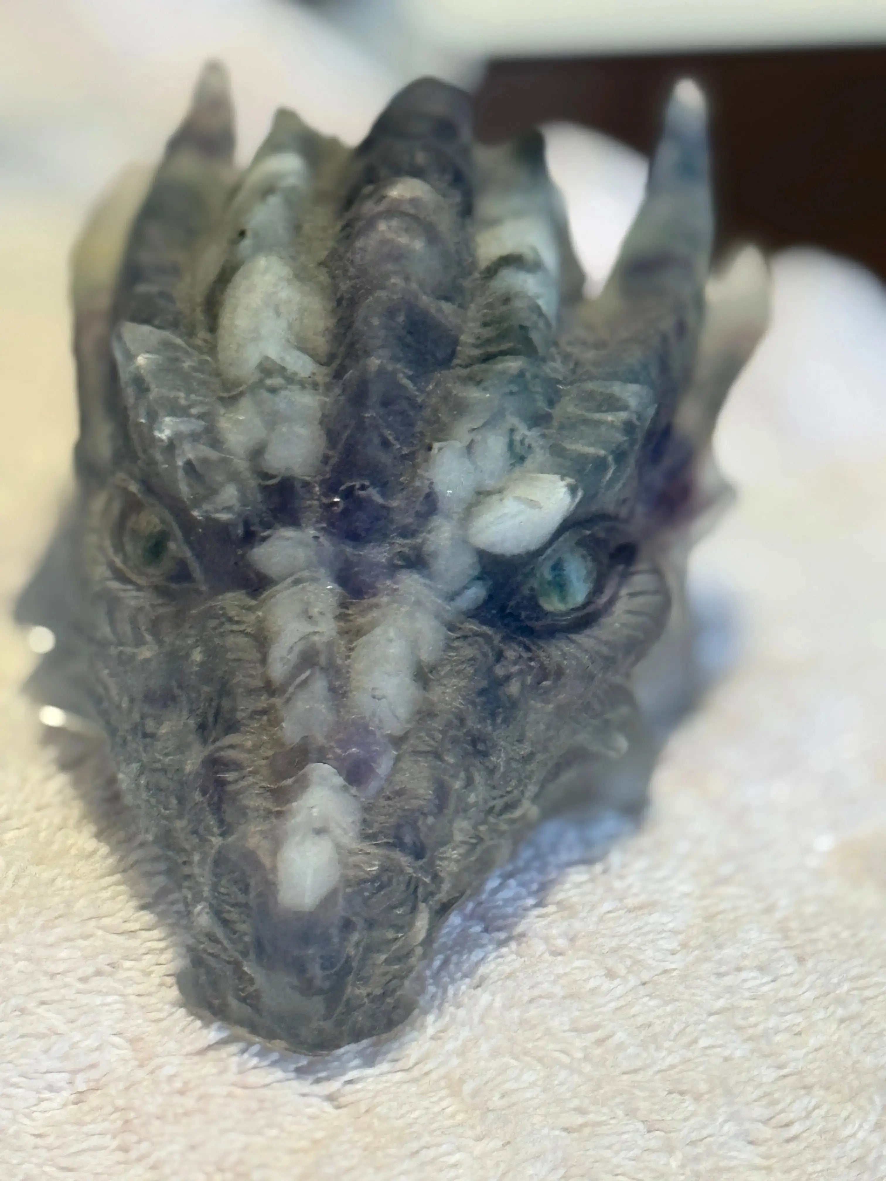 Resin Dragon Heads Rider Enchanted Studio