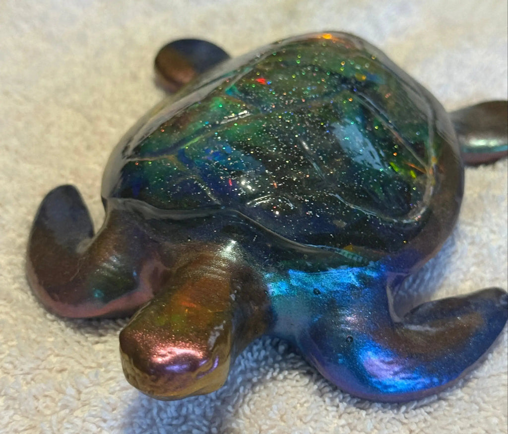 Resin Turtle – Ocean‑Inspired Mini Décor Rider Enchanted Studio