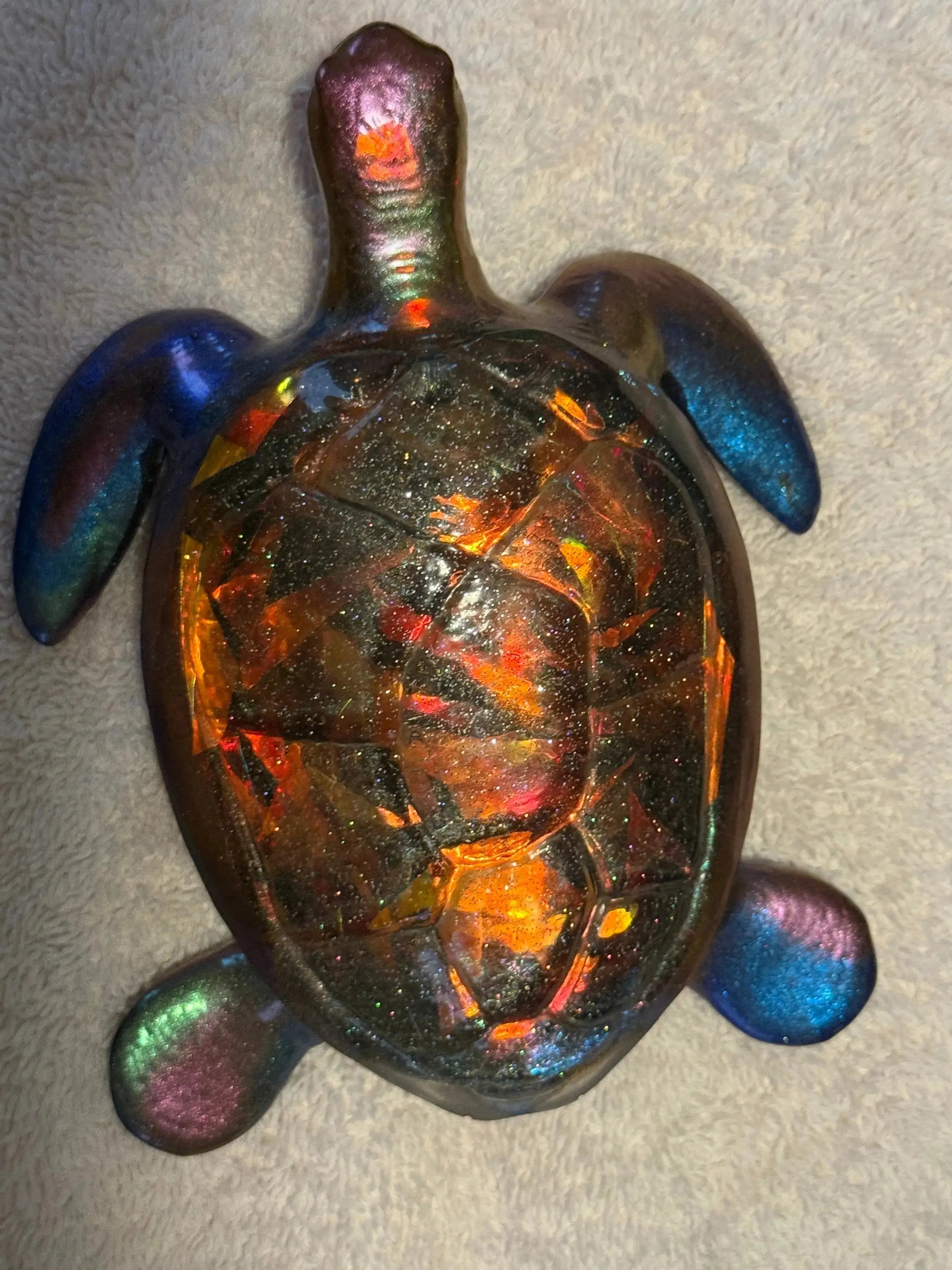 Resin Turtle – Ocean‑Inspired Mini Décor Rider Enchanted Studio