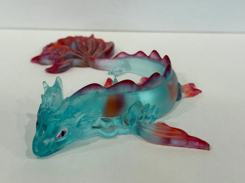 4-Inch Fire & Ice Dragon - Rider Enchanted Studio