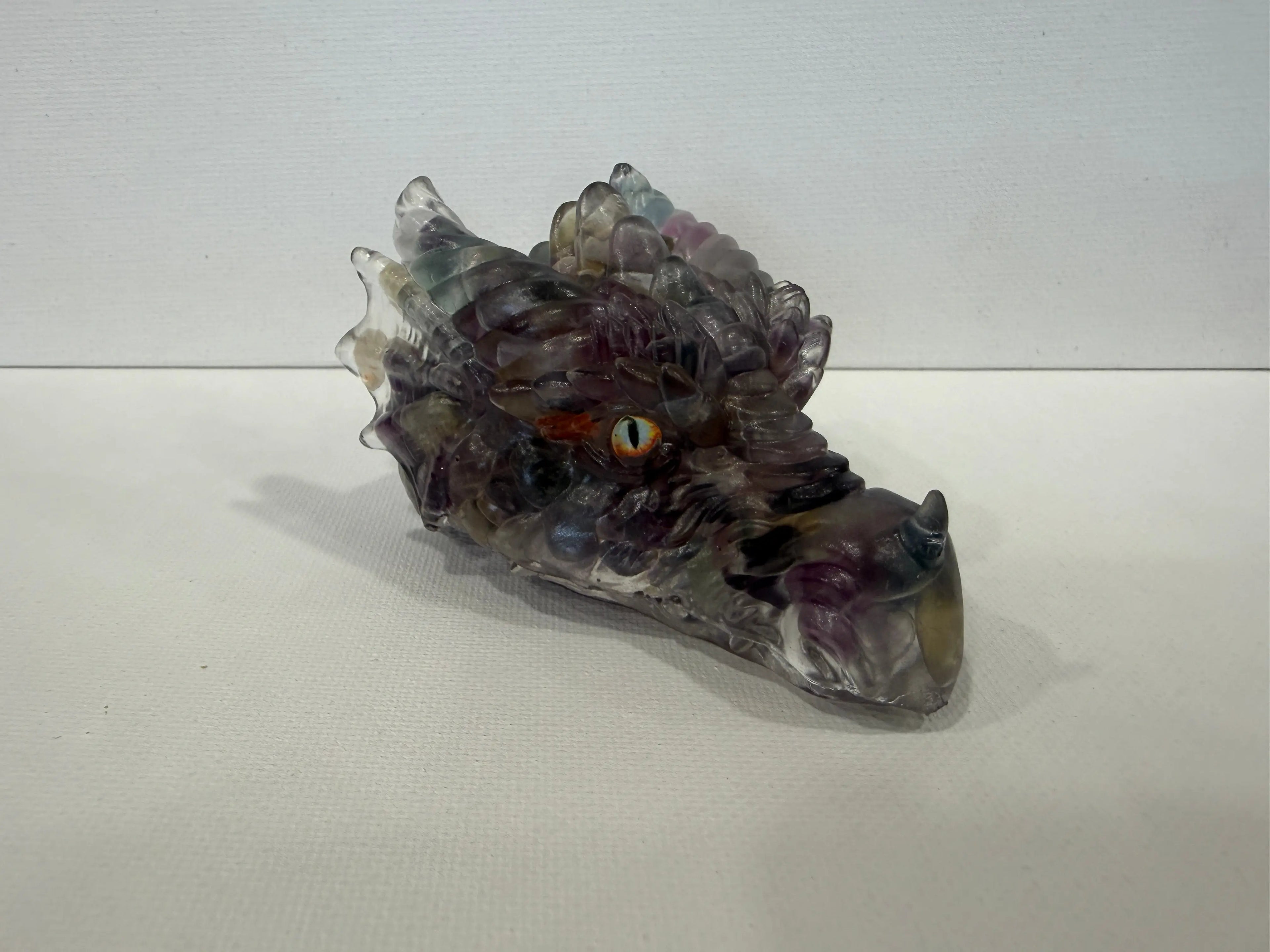Fluorite Resin Head – 3" - Rider Enchanted Studio