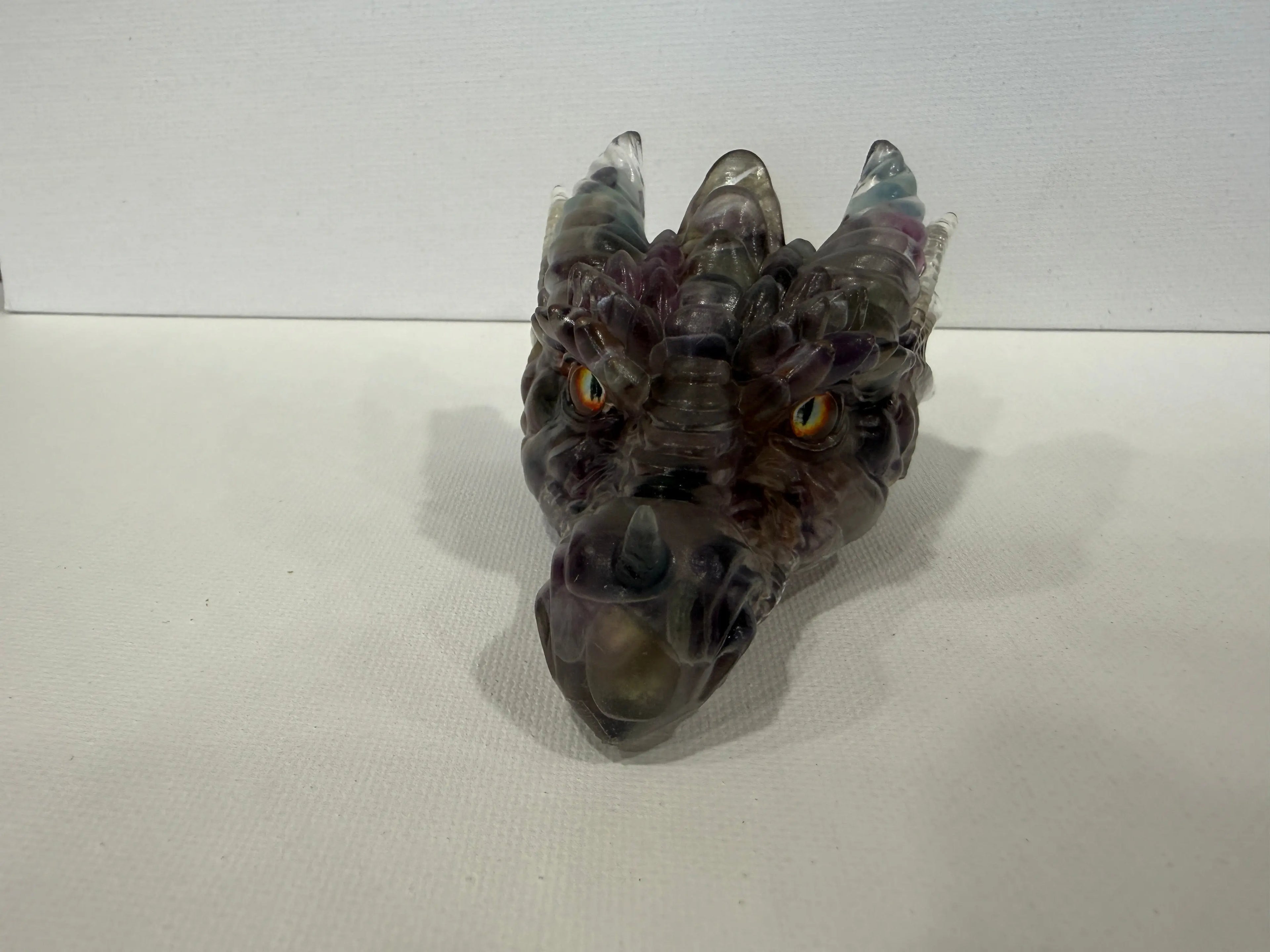 Fluorite Resin Head – 3" - Rider Enchanted Studio