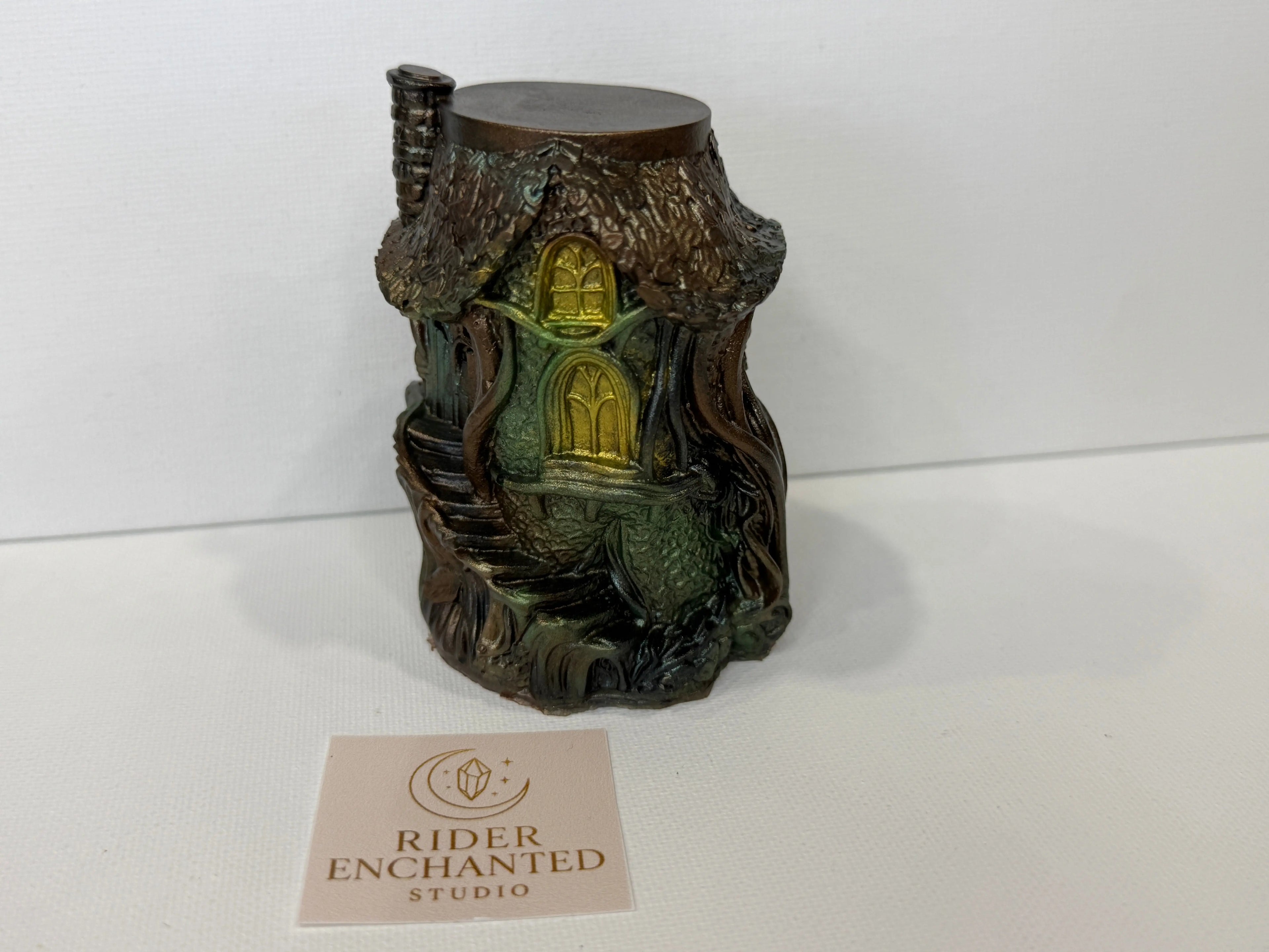 4-Inch Tree House Candle Holder – Your Tiny Forest Hideaway Rider Enchanted Studio