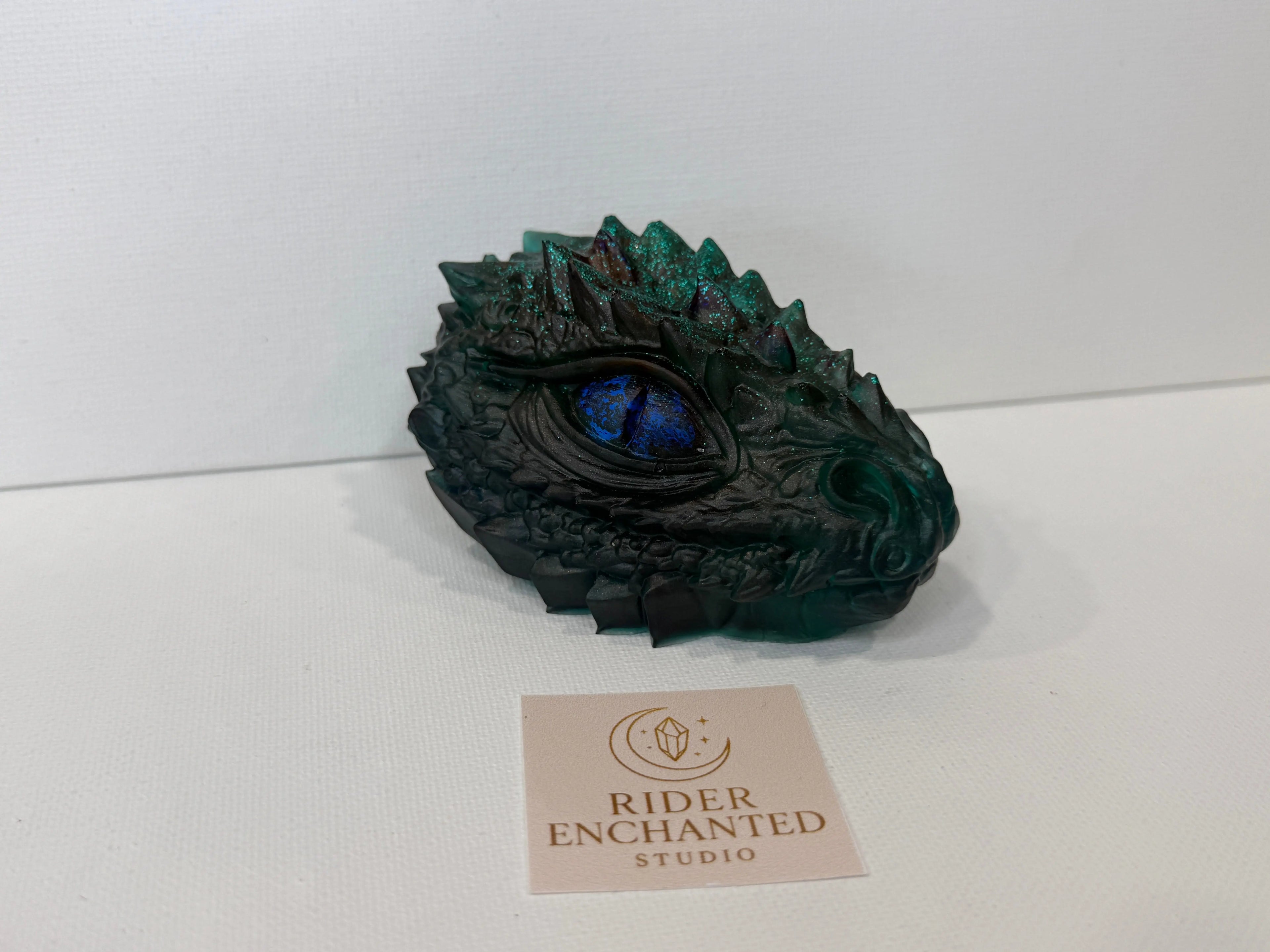 Dragon Resin Head – 3" Rider Enchanted Studio