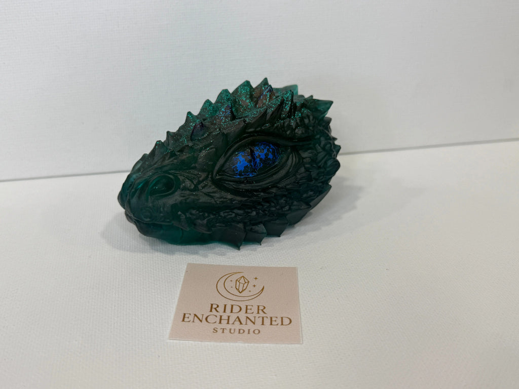 Dragon Resin Head – 3" Rider Enchanted Studio