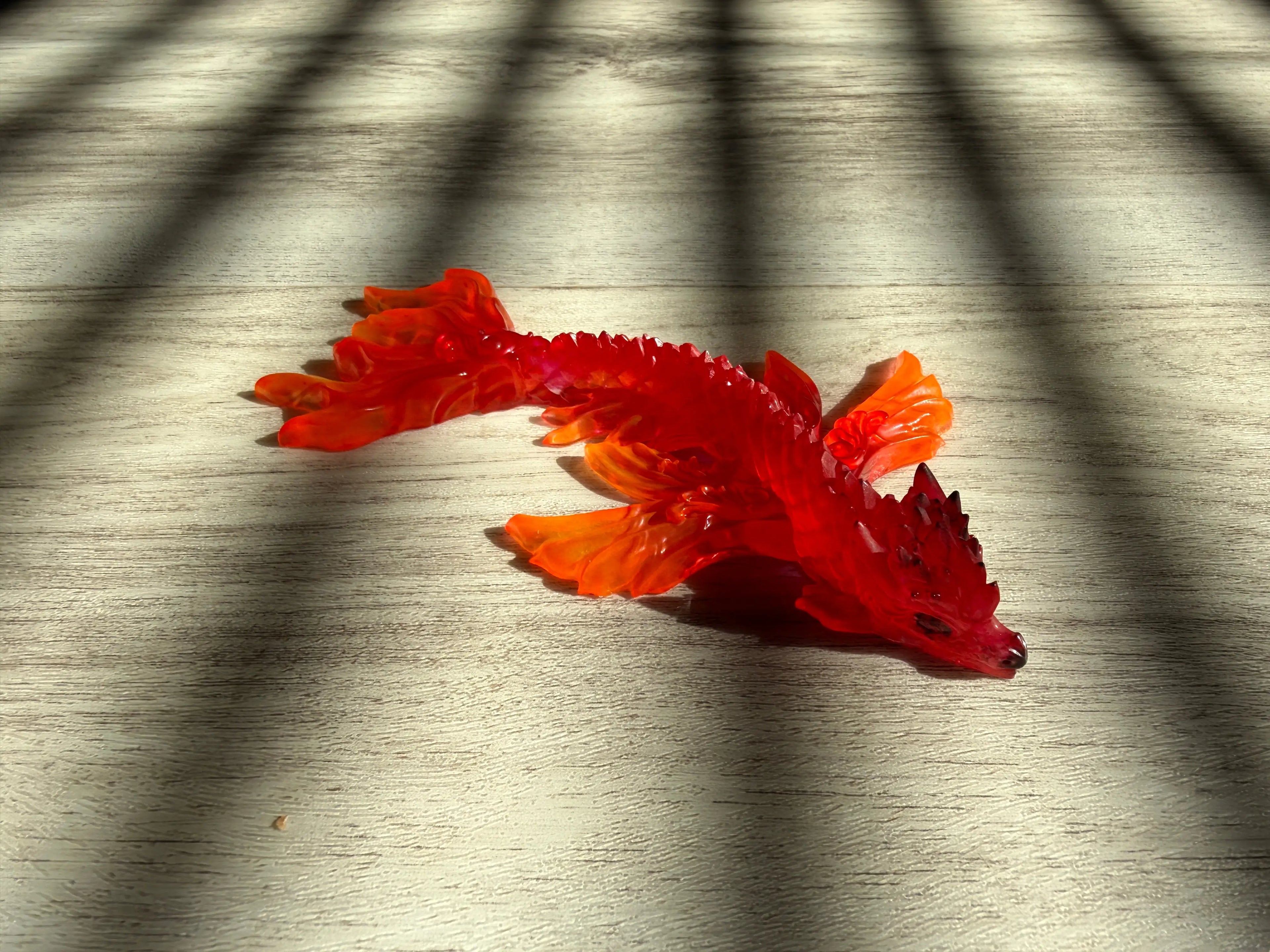 Fire Winged Dragon – 4‑Inch Handcrafted Mystic Guardian Rider Enchanted Studio