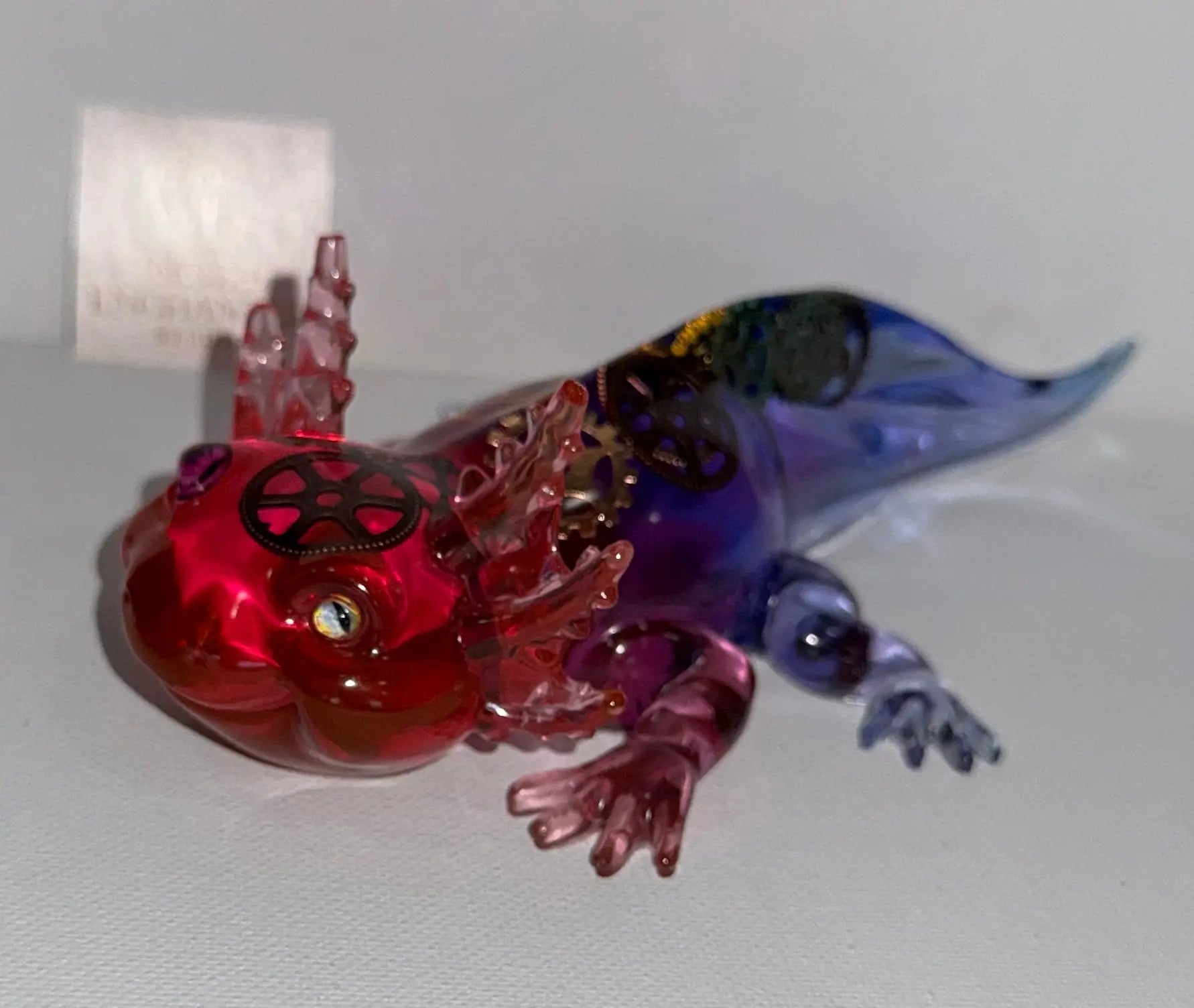 7-Inch Cyberpunk Resin Axolotl Rider Enchanted Studio