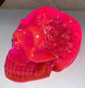 Pink glow in the dark Crystal Resin Skull Rider Enchanted Studio