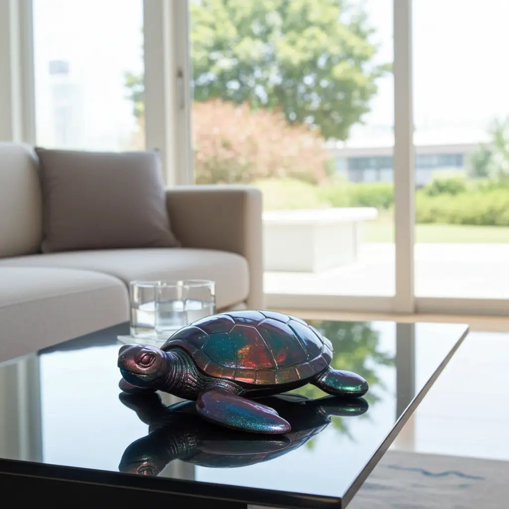 Resin Turtle – Ocean-Inspired Mini Décor - Rider Enchanted Studio