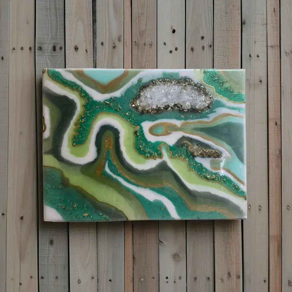 Custom Geode Resin Painting - Rider Enchanted Studio