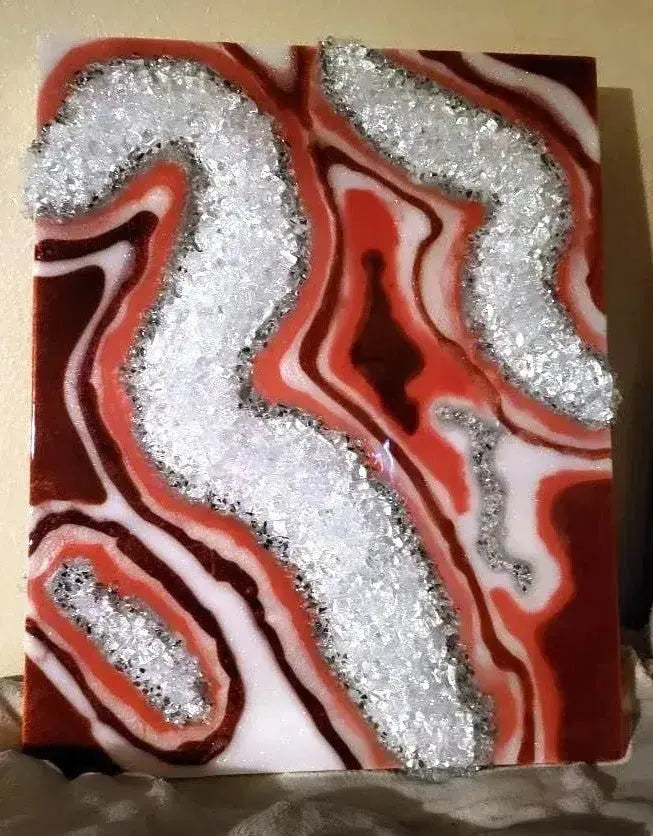 Custom Geode Resin Painting Rider Enchanted Studio