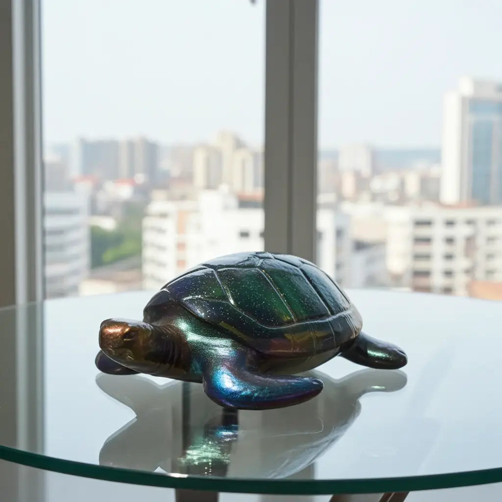 Resin Turtle – Ocean-Inspired Mini Décor - Rider Enchanted Studio