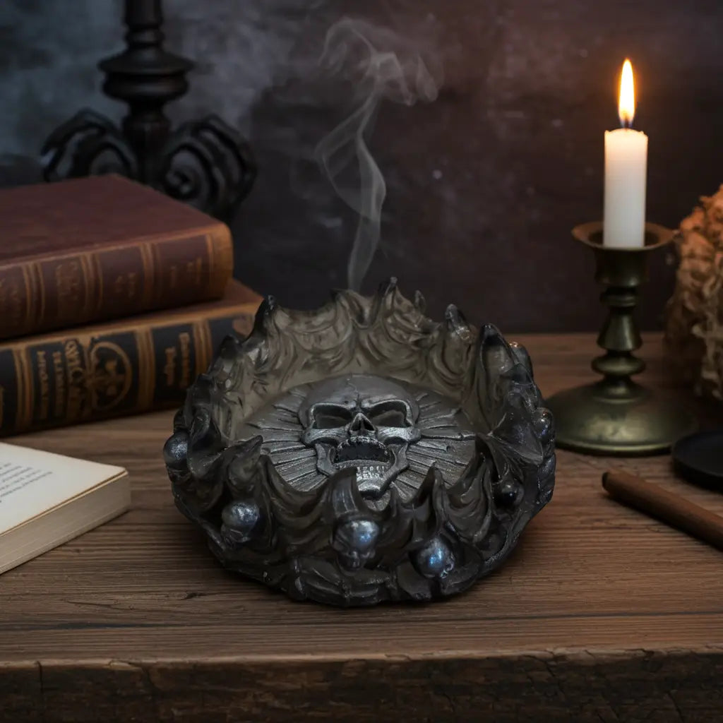 Coin/Key Holder with Skulls 5" - Rider Enchanted Studio