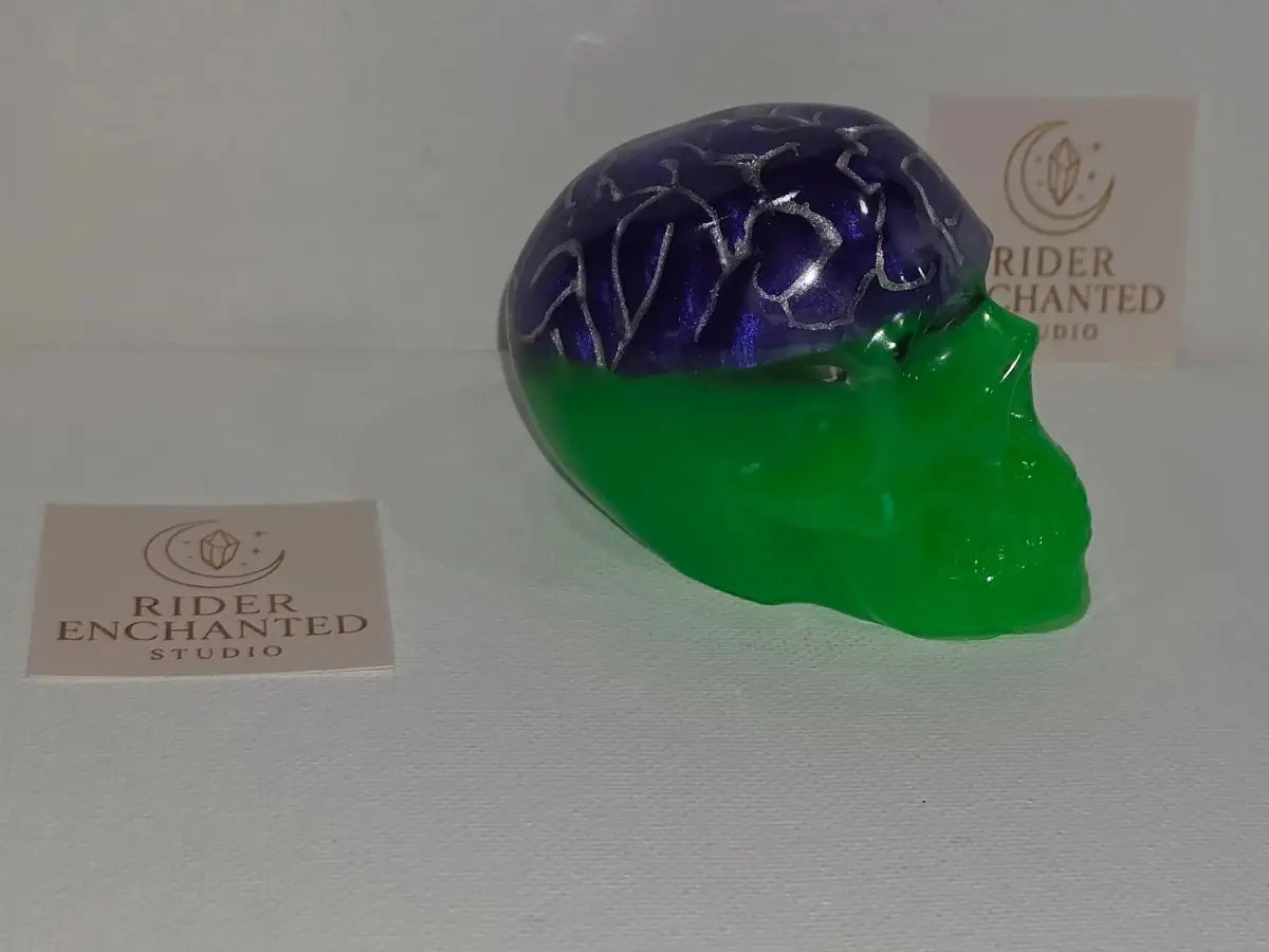 Resin Skull Rider Enchanted Studio