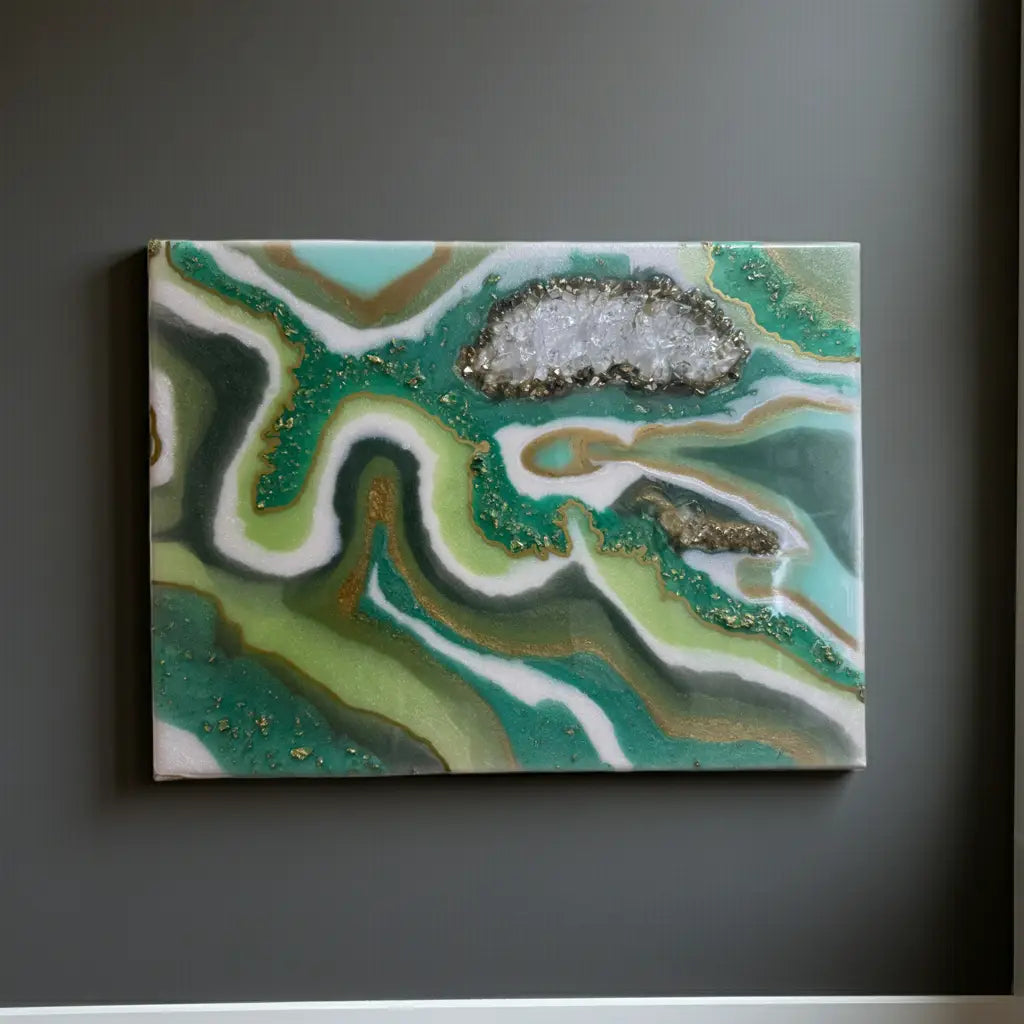 Custom Geode Resin Painting - Rider Enchanted Studio